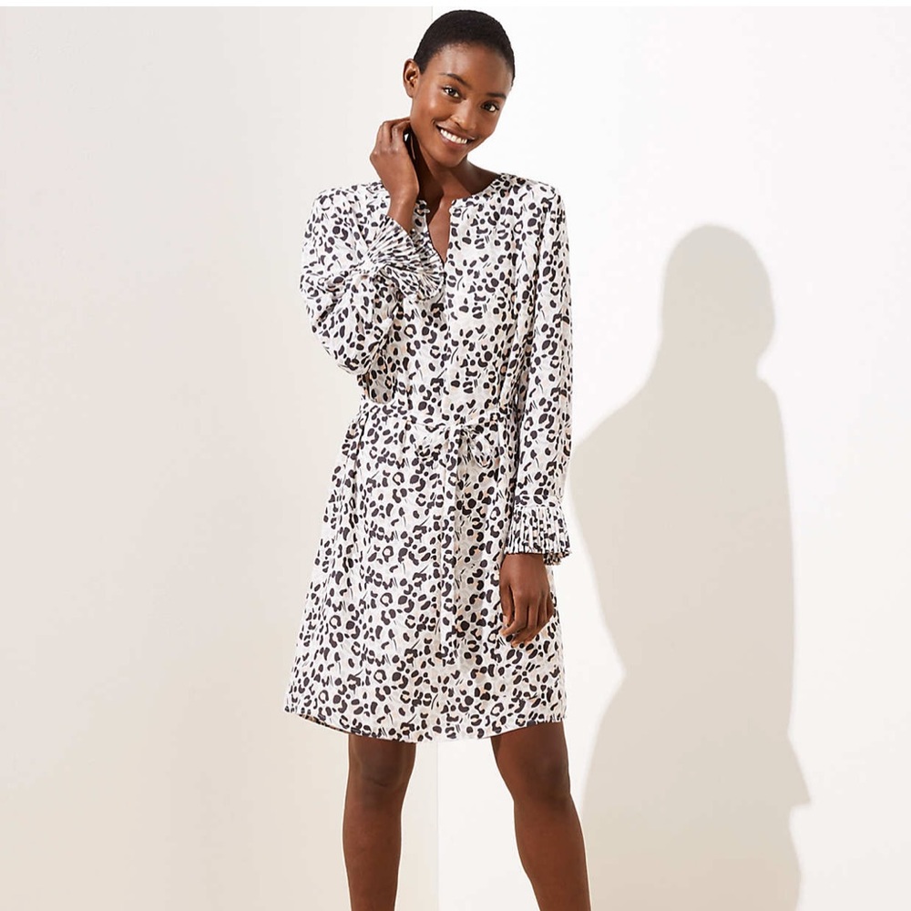 Loft leopard dress